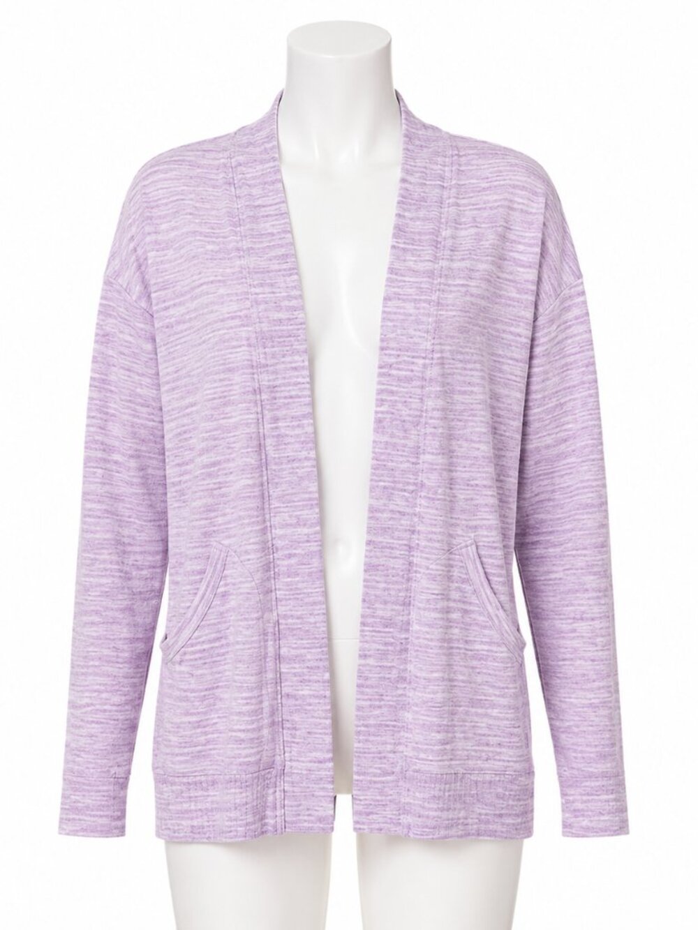 NWT‎ Eddie Bauer Motion Modal Blend Open Cardigan Lavender Womens M Stretch Soft